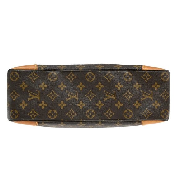 LOUIS VUITTON Boulogne 35 Shoulder Bag Monogram Leather Brown